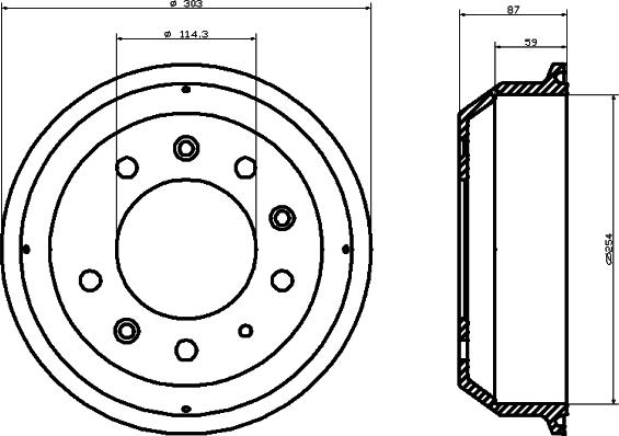 Mintex MBD264 - Tamburo freno autozon.pro