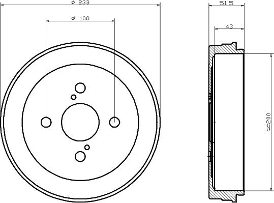 Mintex MBD267 - Tamburo freno autozon.pro