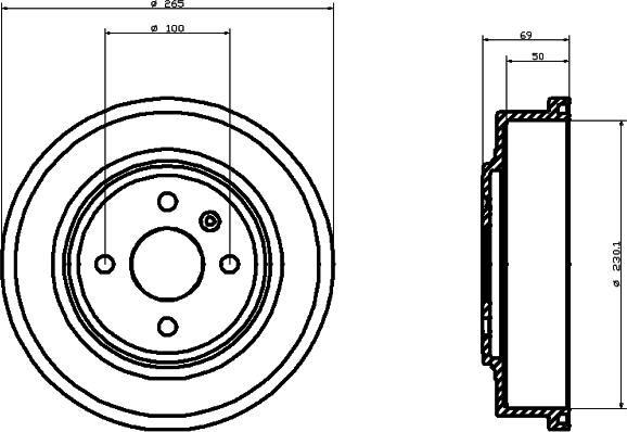 Mintex MBD286 - Tamburo freno autozon.pro