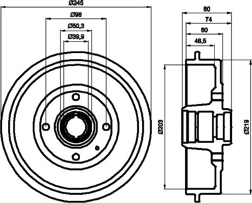 Mintex MBD232 - Tamburo freno autozon.pro