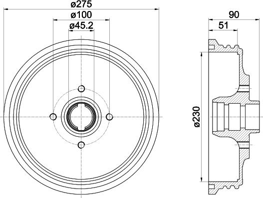 Mintex MBD237 - Tamburo freno autozon.pro