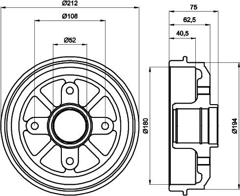 Mintex MBD227 - Tamburo freno autozon.pro