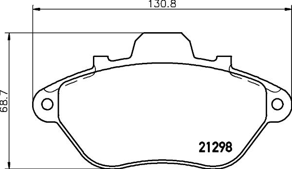 Mintex MDB1454 - Kit pastiglie freno, Freno a disco autozon.pro