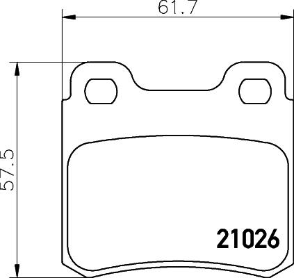 Mintex MDB1480 - Kit pastiglie freno, Freno a disco autozon.pro