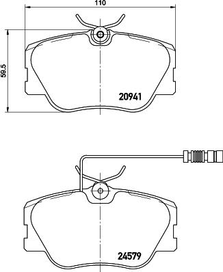 Mintex MDB1437 - Kit pastiglie freno, Freno a disco autozon.pro