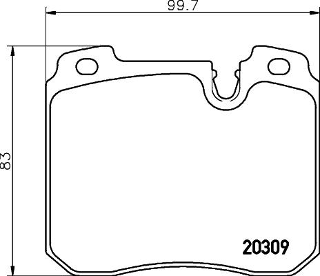 Mintex MDB1550 - Kit pastiglie freno, Freno a disco autozon.pro