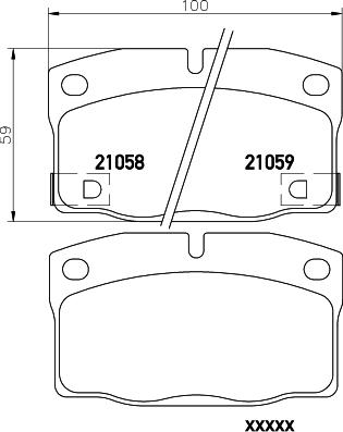 Mintex MDB1512 - Kit pastiglie freno, Freno a disco autozon.pro