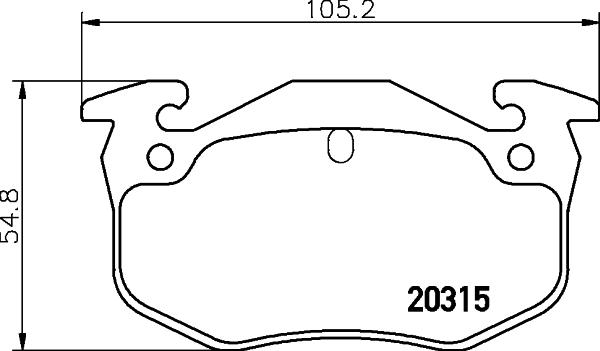 Mintex MDB1668 - Kit pastiglie freno, Freno a disco autozon.pro