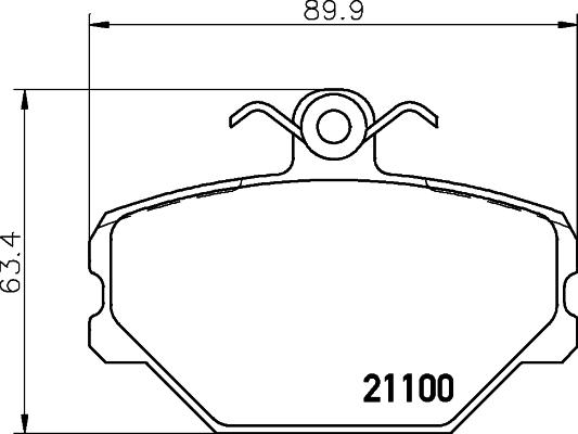 Mintex MDB1606 - Kit pastiglie freno, Freno a disco autozon.pro