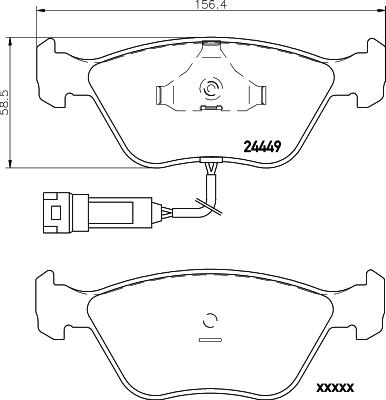 Mintex MDB1637 - Kit pastiglie freno, Freno a disco autozon.pro