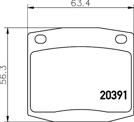 Mintex MDB1097 - Kit pastiglie freno, Freno a disco autozon.pro