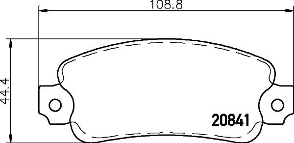 Mintex MDB1088 - Kit pastiglie freno, Freno a disco autozon.pro