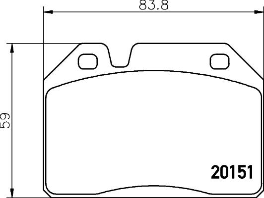 Mintex MDB1023 - Kit pastiglie freno, Freno a disco autozon.pro