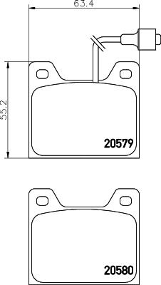 Mintex MDB1146 - Kit pastiglie freno, Freno a disco autozon.pro