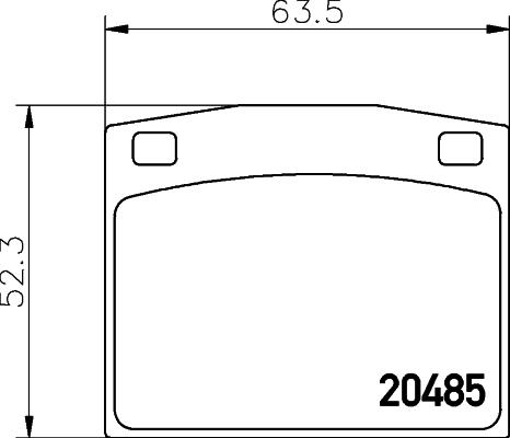 Mintex MDB1106 - Kit pastiglie freno, Freno a disco autozon.pro