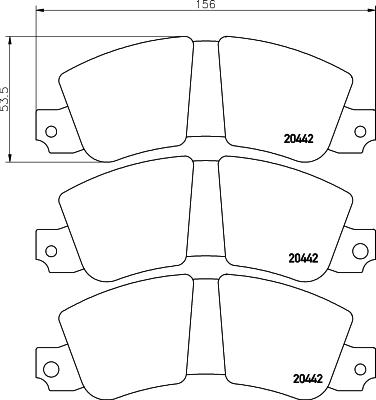 Mintex MDB1111 - Kit pastiglie freno, Freno a disco autozon.pro