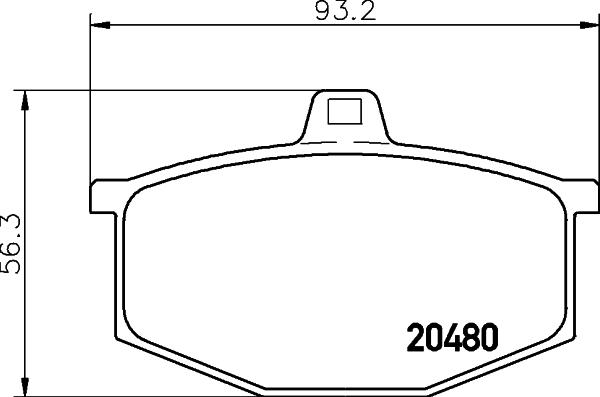 Mintex MDB1118 - Kit pastiglie freno, Freno a disco autozon.pro