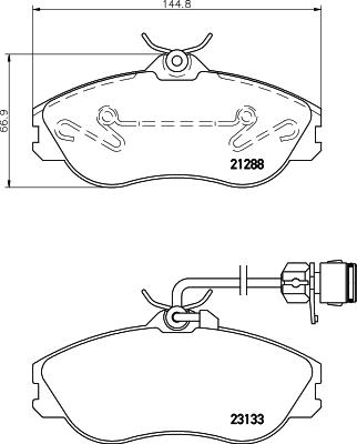 Mintex MDB1820 - Kit pastiglie freno, Freno a disco autozon.pro