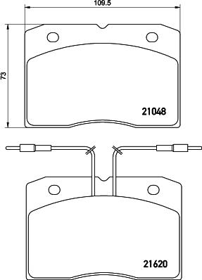 Mintex MDB1307 - Kit pastiglie freno, Freno a disco autozon.pro