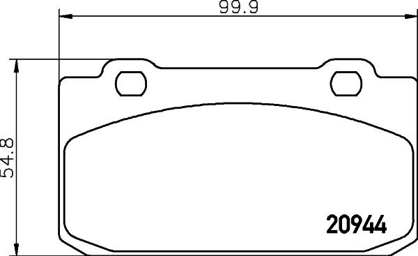 Mintex MDB1299 - Kit pastiglie freno, Freno a disco autozon.pro