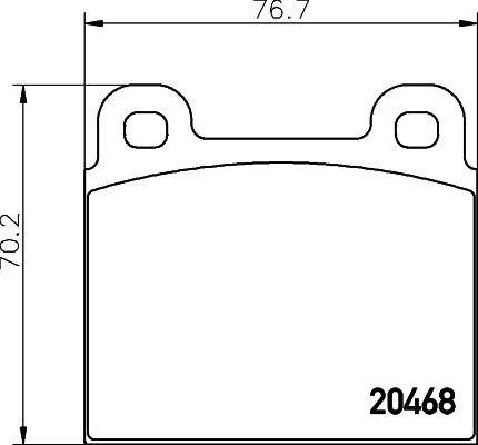 Mintex MDB1235 - Kit pastiglie freno, Freno a disco autozon.pro