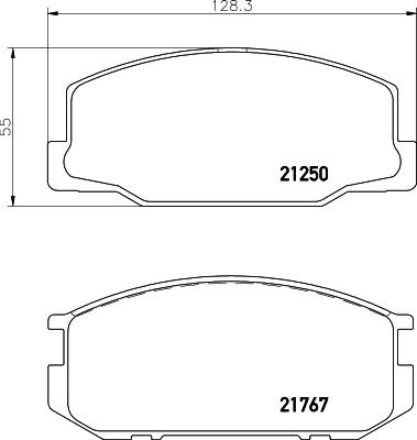 Mintex MDB1226 - Kit pastiglie freno, Freno a disco autozon.pro