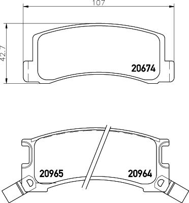 Pagid T0027 - Kit pastiglie freno, Freno a disco autozon.pro