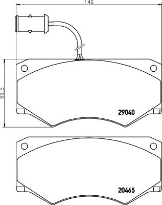 Mintex MDB1730 - Kit pastiglie freno, Freno a disco autozon.pro