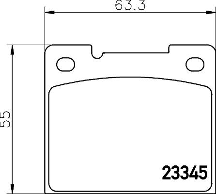 Mintex MDB1723 - Kit pastiglie freno, Freno a disco autozon.pro