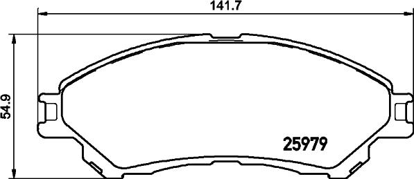 Mintex MDB83427 - Kit pastiglie freno, Freno a disco autozon.pro