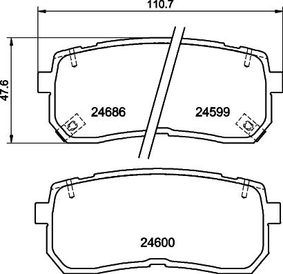 Mintex MDB82922 - Kit pastiglie freno, Freno a disco autozon.pro