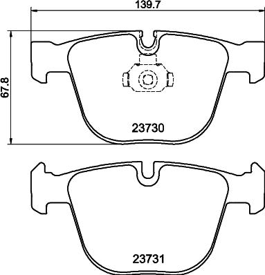 Mintex MDB82765 - Kit pastiglie freno, Freno a disco autozon.pro