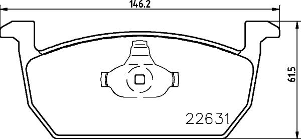 Mintex MDB3982 - Kit pastiglie freno, Freno a disco autozon.pro