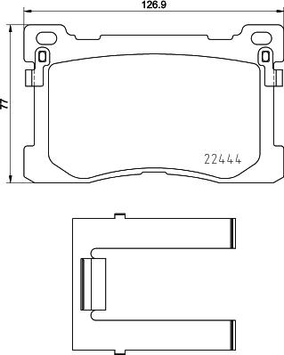 Mintex MDB3809 - Kit pastiglie freno, Freno a disco autozon.pro