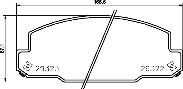 Mintex MDB3274 - Kit pastiglie freno, Freno a disco autozon.pro