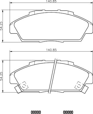 Mintex MDB2472 - Kit pastiglie freno, Freno a disco autozon.pro