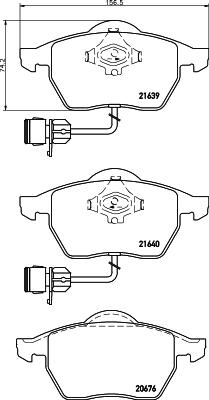 Mintex MDB2507 - Kit pastiglie freno, Freno a disco autozon.pro