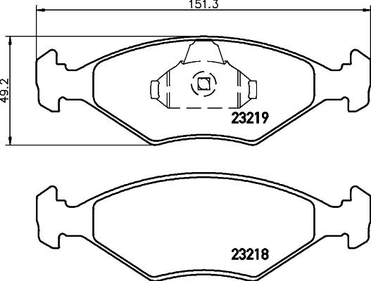 Mintex MDB2615 - Kit pastiglie freno, Freno a disco autozon.pro