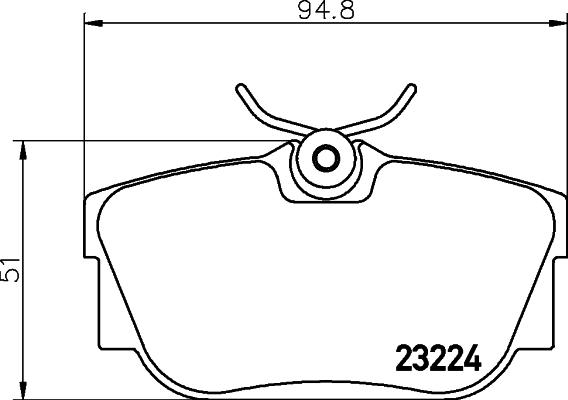 Mintex MDB2105 - Kit pastiglie freno, Freno a disco autozon.pro