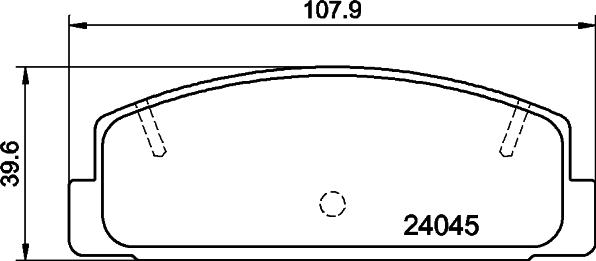 Mintex MDB2309 - Kit pastiglie freno, Freno a disco autozon.pro