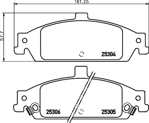 Mintex MDB2297 - Kit pastiglie freno, Freno a disco autozon.pro