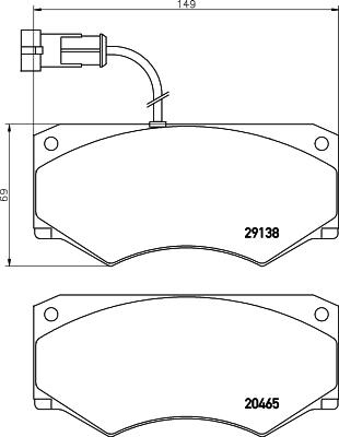 Mintex MDB2640 - Kit pastiglie freno, Freno a disco autozon.pro