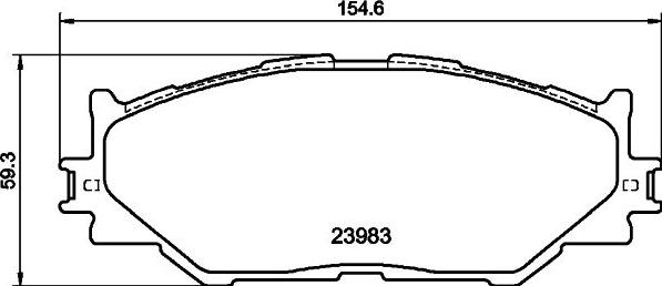 Mintex MDB2747 - Kit pastiglie freno, Freno a disco autozon.pro