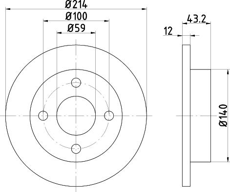 Mintex MDC443 - Discofreno autozon.pro