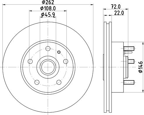 Mintex MDC545 - Discofreno autozon.pro