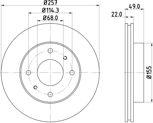 Mintex MDC584 - Discofreno autozon.pro