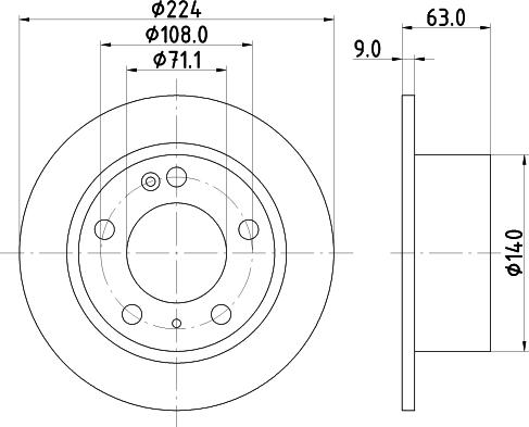 Mintex MDC631 - Discofreno autozon.pro