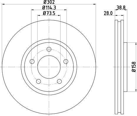 Mintex MDC1554 - Discofreno autozon.pro