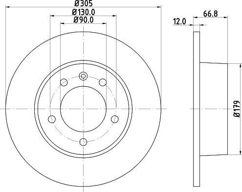 Mintex MDC1539C - Discofreno autozon.pro