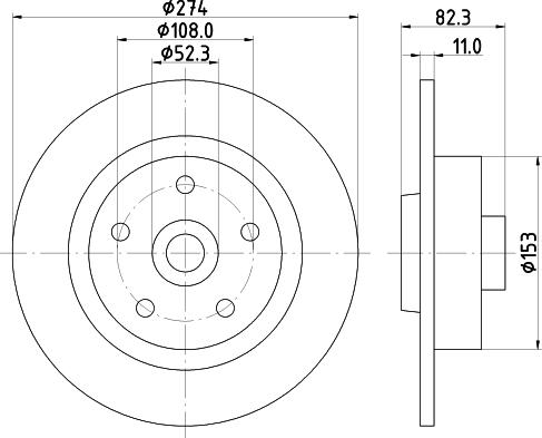 Mintex MDC1534 - Discofreno autozon.pro